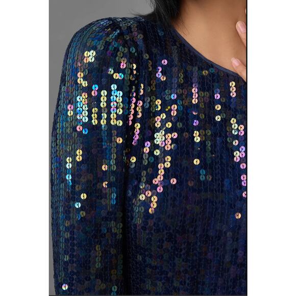 Velvet by Graham & Spencer Sequin Blouse - New Large - Picture 3 of 4